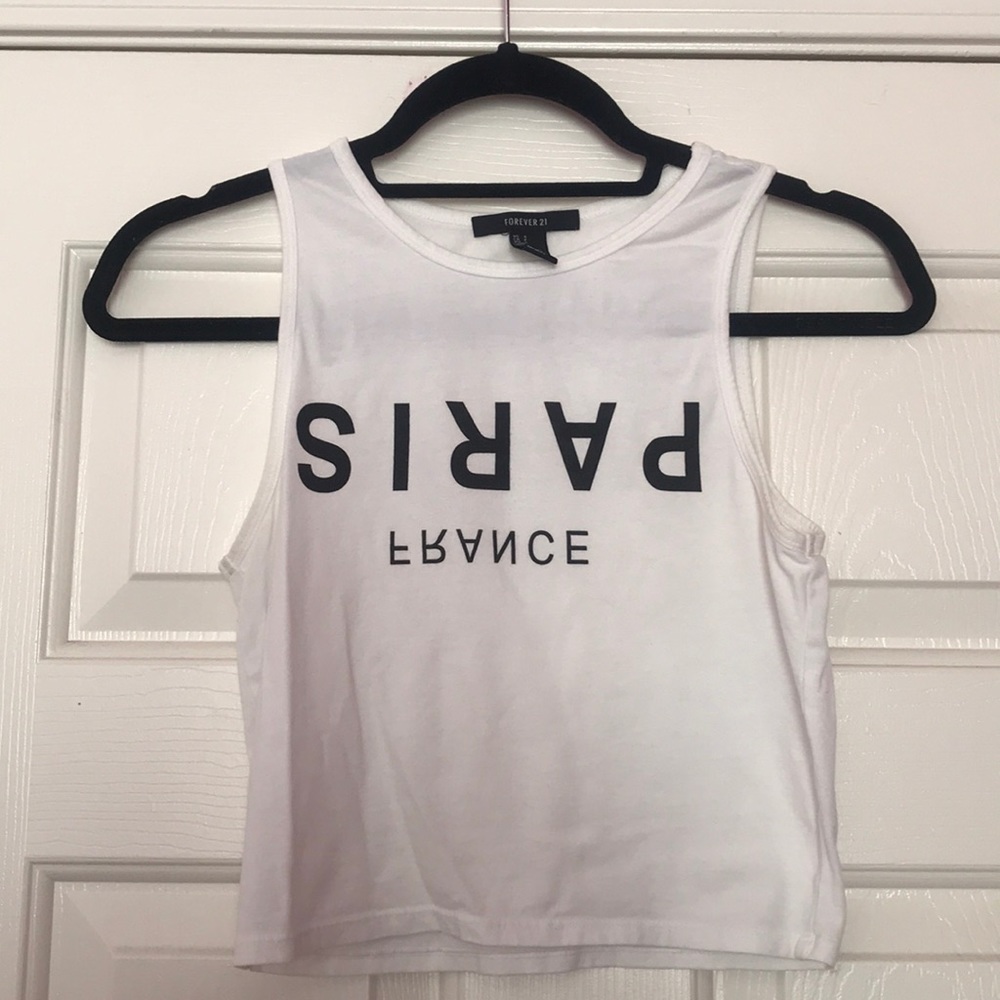 Paris France Crop Top